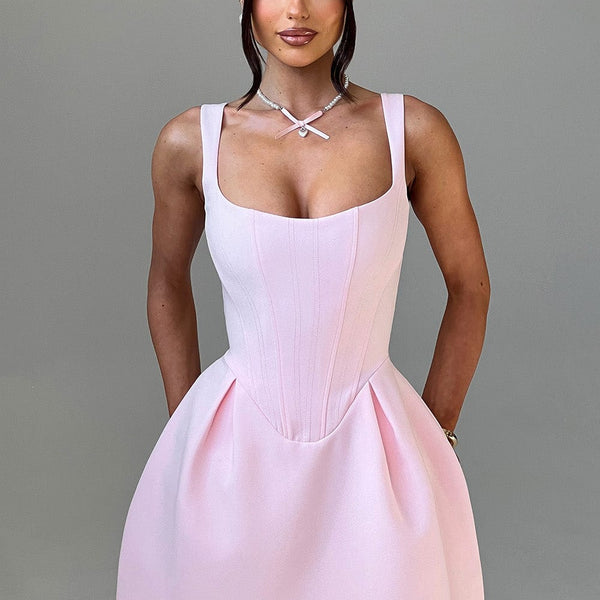 janiyah mini dress Size:12″×18″ Mini length Brown Maxi Dresses | care-Not Bleach