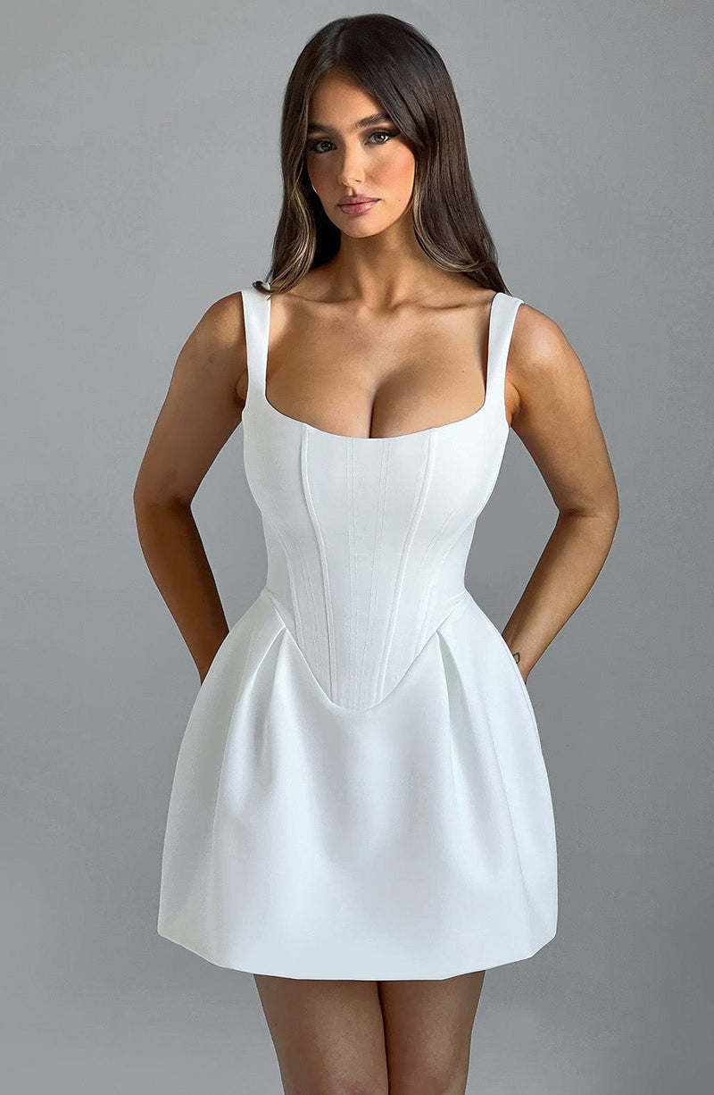 Babyboo Janiyah Mini Dress in Ivory Size XS