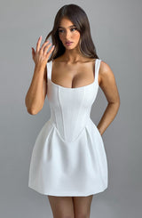 Janiyah Mini Dress - Ivory Dress XS Babyboo Fashion Premium Exclusive Design