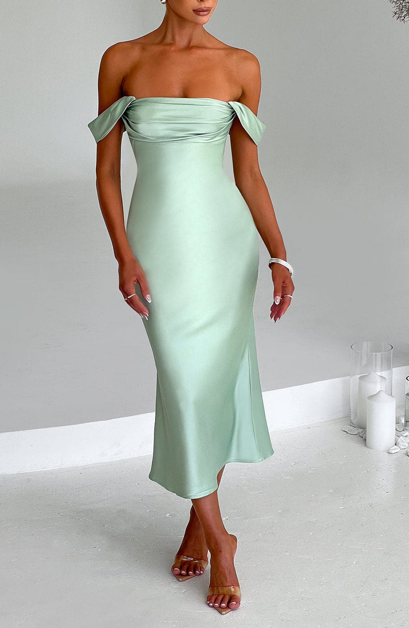 Jennifer Midi Dress - Mint Dress Babyboo Fashion Premium Exclusive Design