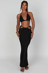 Jia Maxi Skirt - Black Skirt Babyboo Fashion Premium Exclusive Design