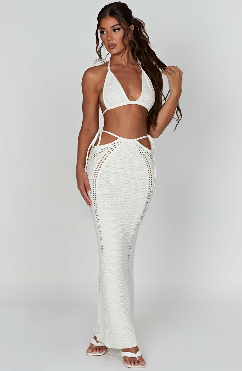 Jia Maxi Skirt - White Skirt XS Babyboo Fashion Premium Exclusive Design