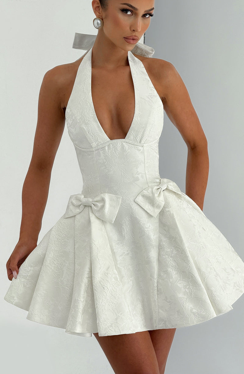 Shop the Jocelyn Mini Dress - Ivory | Mini Dress by Babyboo Fashion Shop the Jocelyn Mini Dress - Ivory | Mini Dress by Babyboo Fashion