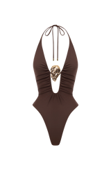 Joni Swimsuit - Plum Brown
