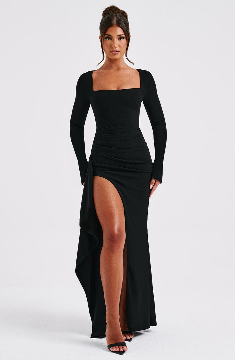 Jordana Maxi Dress - Black Dress XS Babyboo Fashion Premium Exclusive Design