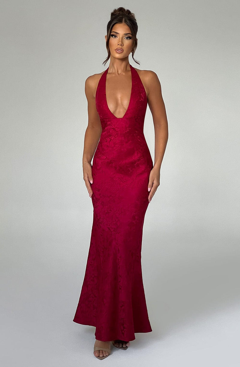 Josephine Maxi Dress - Red Babyboo Fashion Josephine Maxi Dress - Red Babyboo Fashion
