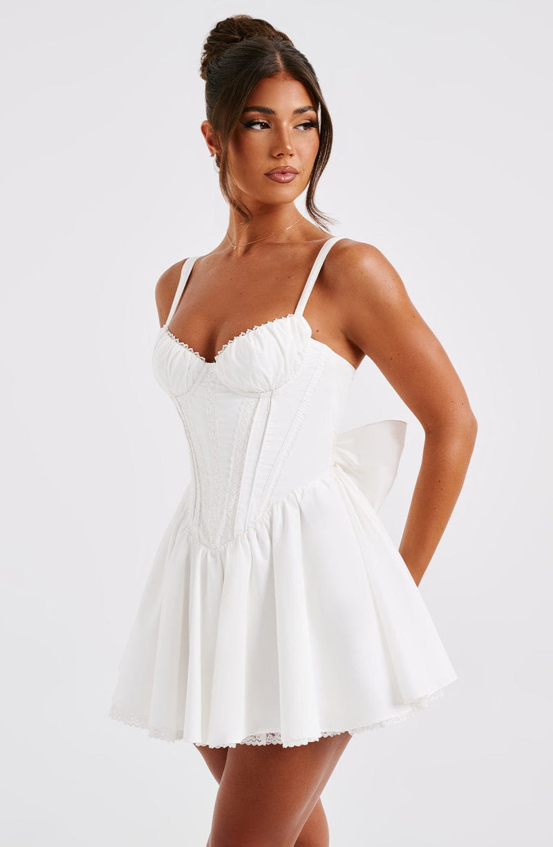 Josie Mini Dress - White Babyboo Fashion Josie Mini Dress - White Babyboo Fashion