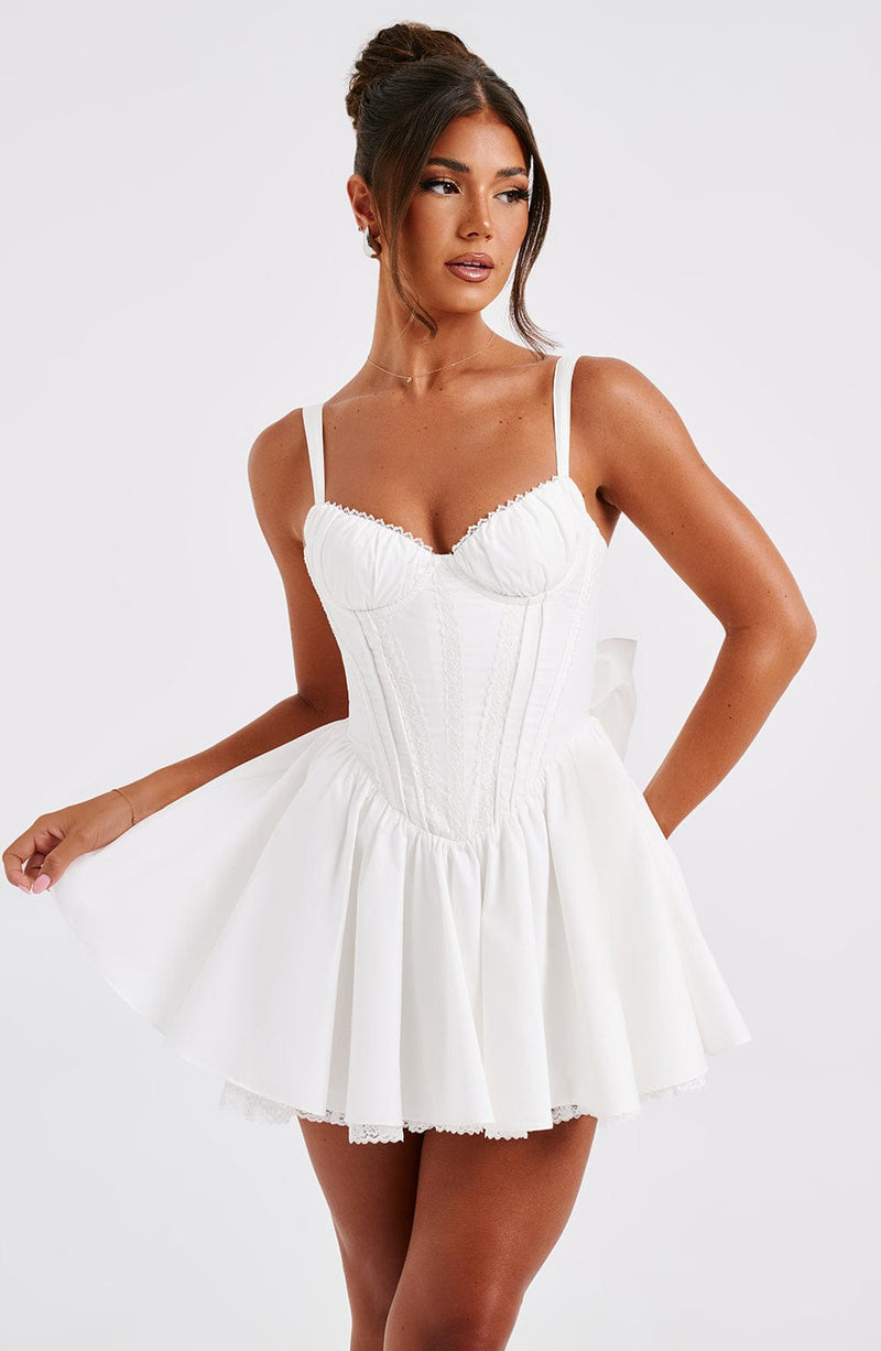 Josie Mini Dress - White Babyboo Fashion Josie Mini Dress - White Babyboo Fashion