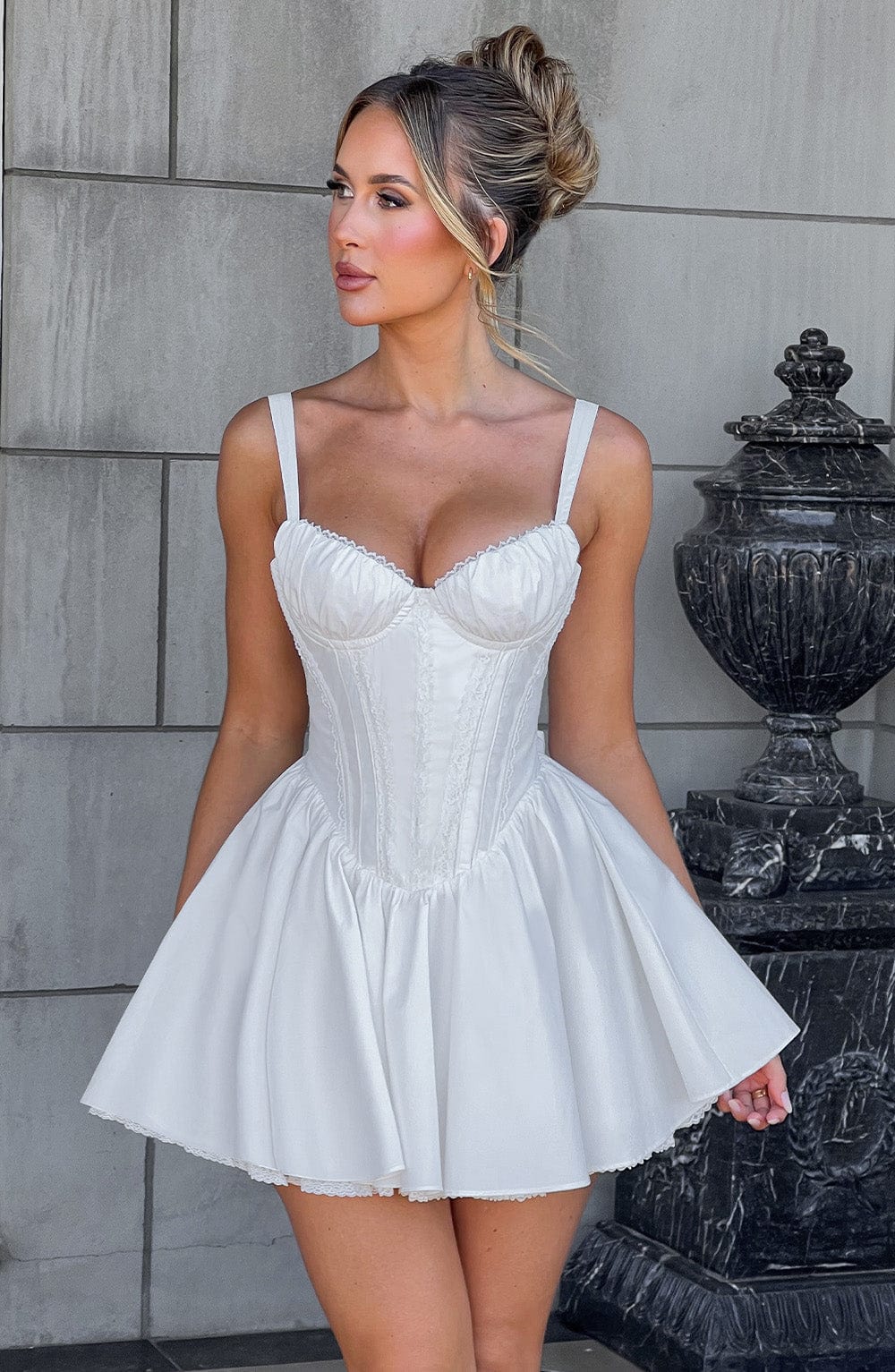 Josie Mini Dress - White
