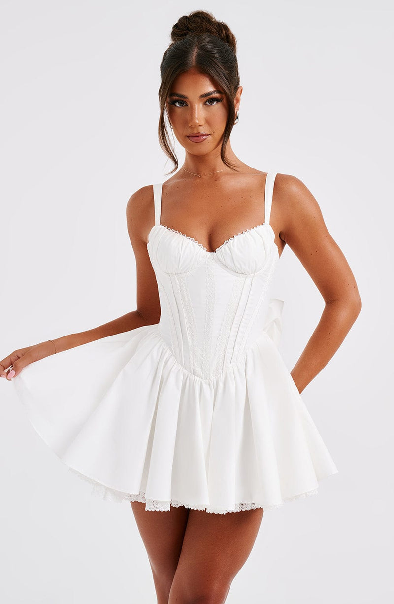 Josie Mini Dress - White Babyboo Fashion Josie Mini Dress - White Babyboo Fashion