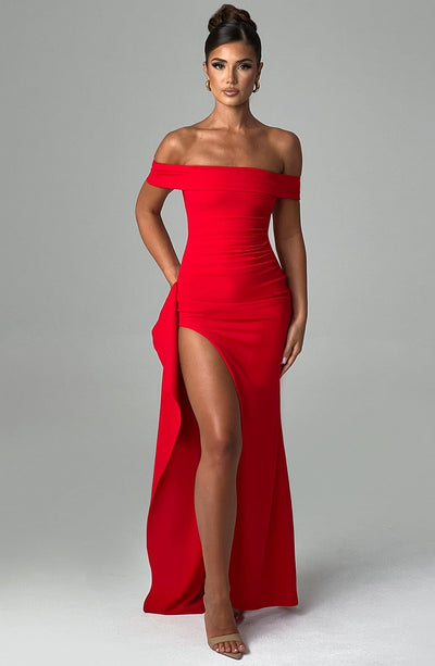 Joyce Maxi Dress - Red Babyboo Fashion Joyce Maxi Dress - Red Babyboo Fashion