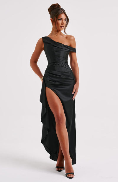 Juliene Maxi Dress - Black Dress Babyboo Fashion Premium Exclusive Design