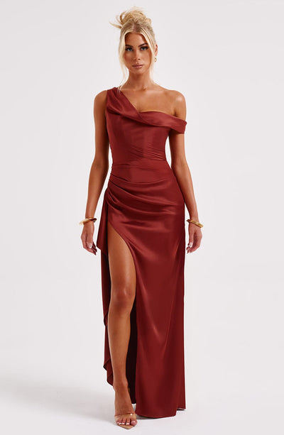 Juliene Maxi Dress - Rust Dress Babyboo Fashion Premium Exclusive Design