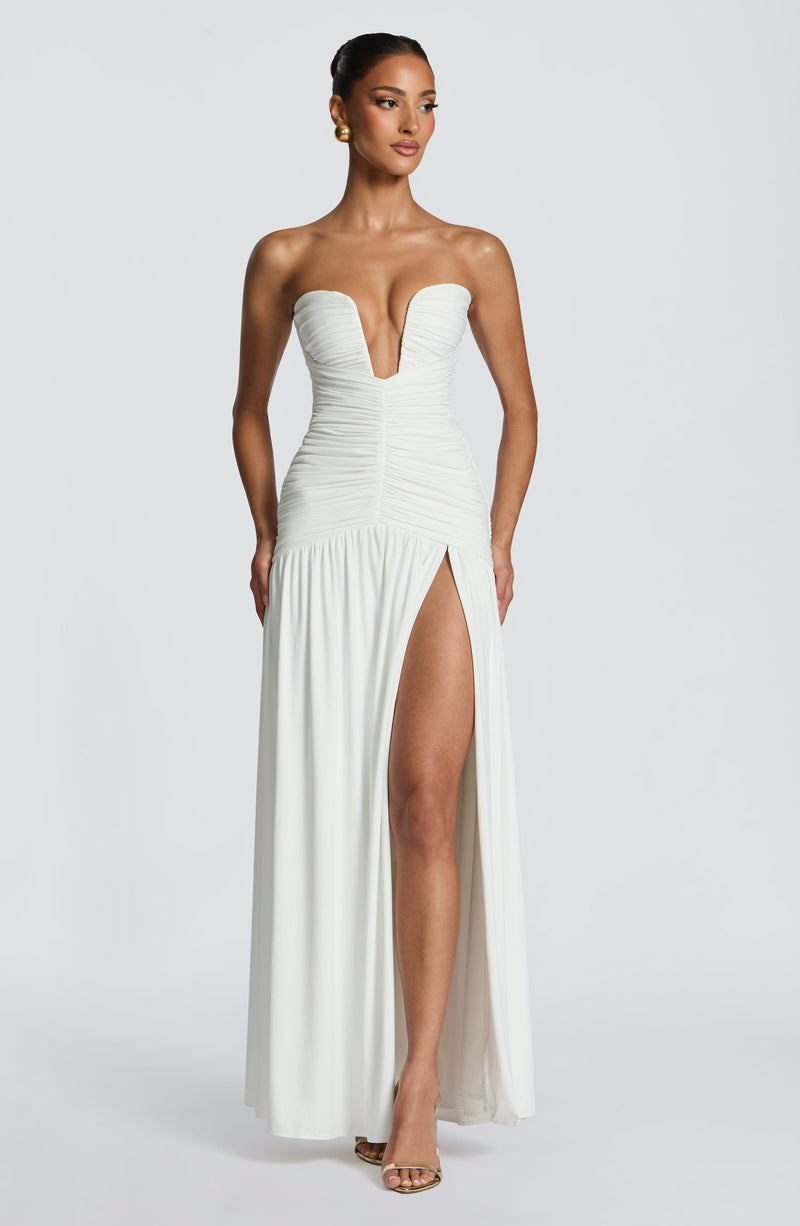 Shop the Junia Maxi Dress - White