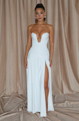 Junia Maxi Dress - White Dress Babyboo Fashion Premium Exclusive Design