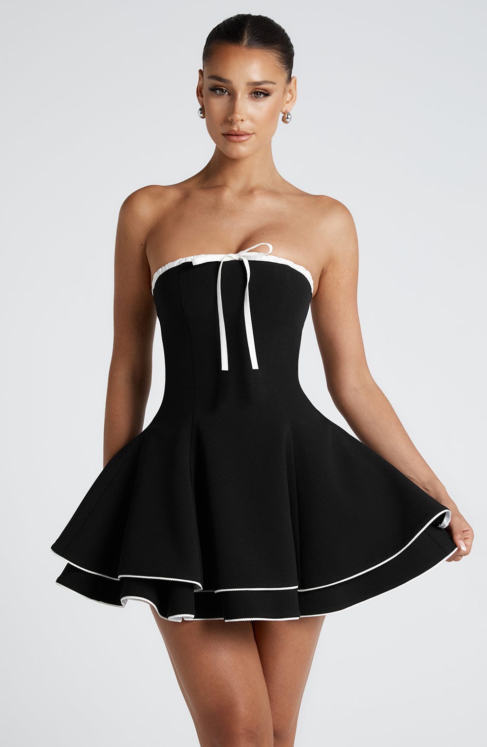 Black/White Juno Mini Dress