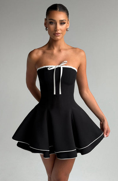 babyboo black and white dress Juno Mini Dress
