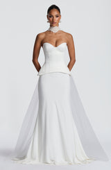 Kaia Maxi Skirt - Ivory Skirt Babyboo Fashion Premium Exclusive Design