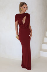 Kalina Maxi Dress - Cherry Lacquer Dress Babyboo Fashion Premium Exclusive Design