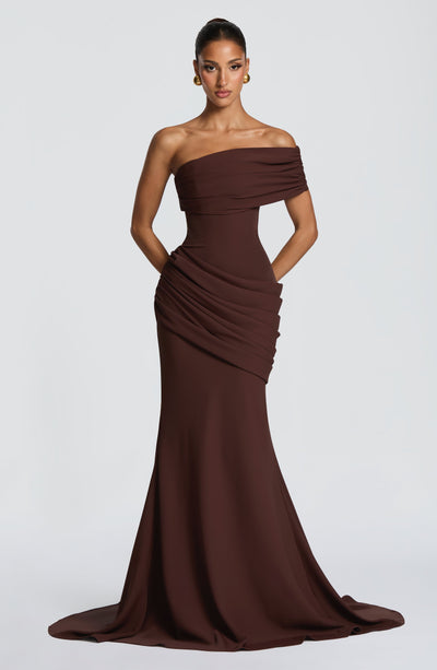 Kasia Gown - Plum Brown Kasia Gown - Plum Brown