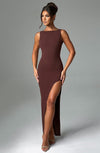 Kassandra Maxi Dress - Chocolate Dress Babyboo Fashion Premium Exclusive Design