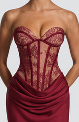 Kathleen Maxi Dress - Burgundy Dress Babyboo Fashion Premium Exclusive Design