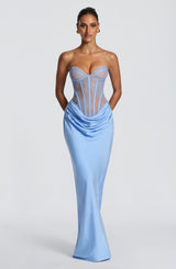 Kathleen Maxi Dress - Powder Blue Dress Babyboo Fashion Premium Exclusive Design