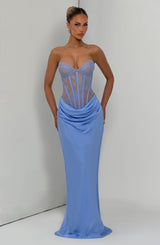 Kathleen Maxi Dress - Powder Blue Dress Babyboo Fashion Premium Exclusive Design