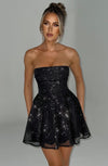 Katrina Mini Dress - Black Sparkle Dress XS Babyboo Fashion Premium Exclusive Design