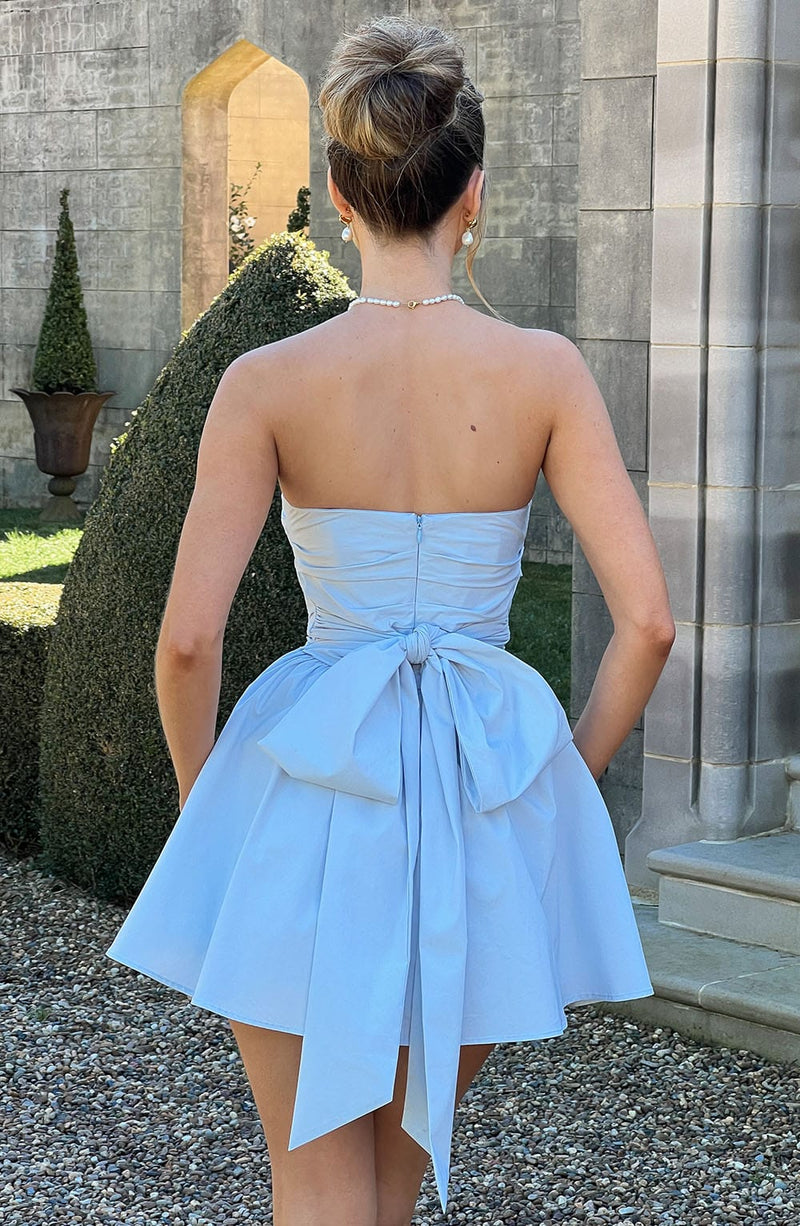 Katrina Mini Dress - Blue Babyboo Fashion Katrina Mini Dress - Blue Babyboo Fashion