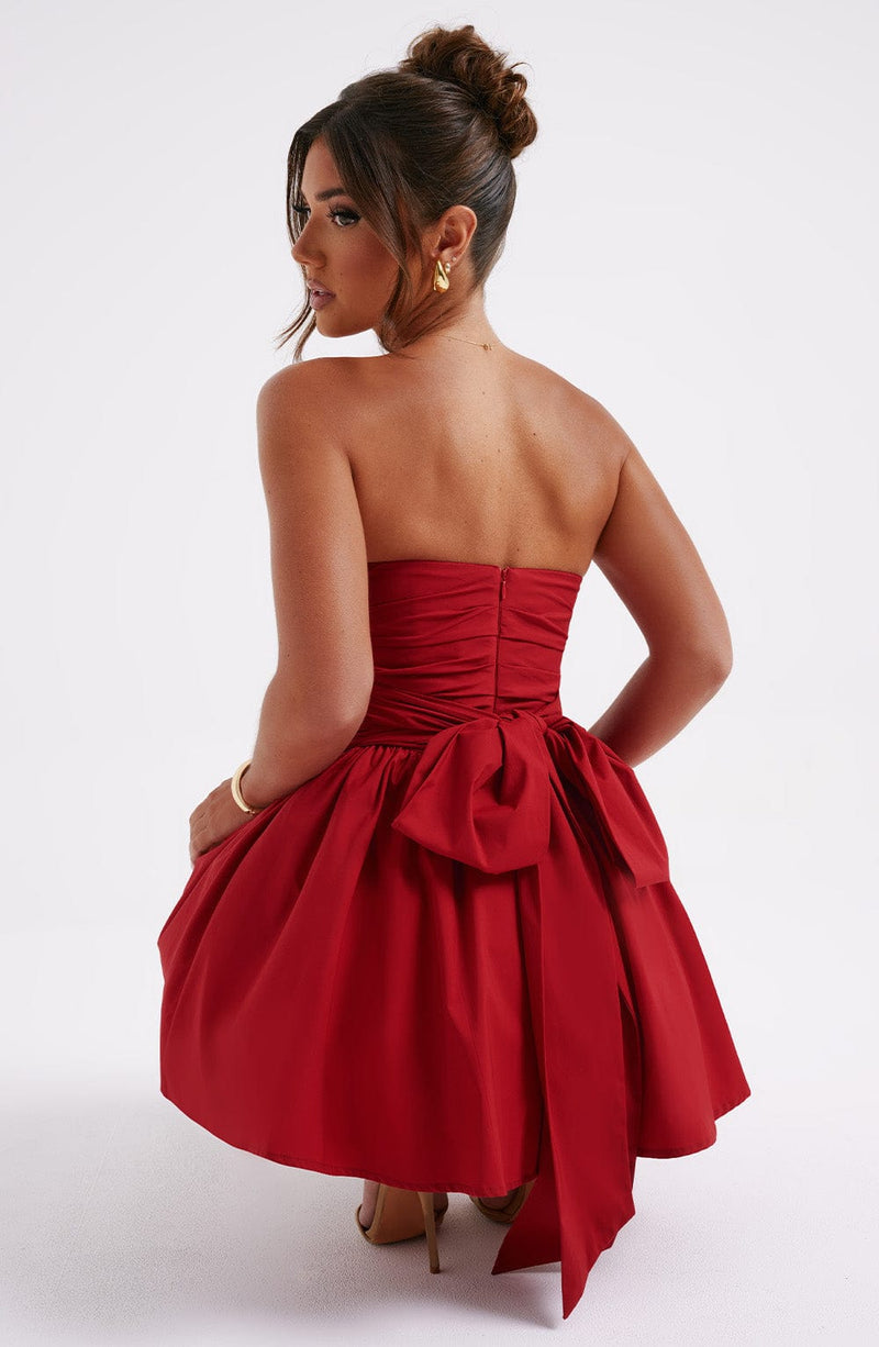 cobie mini dress red NEW Princess Polly Cobie Mini Dress Red Size US 4 Polyester MSRP $56