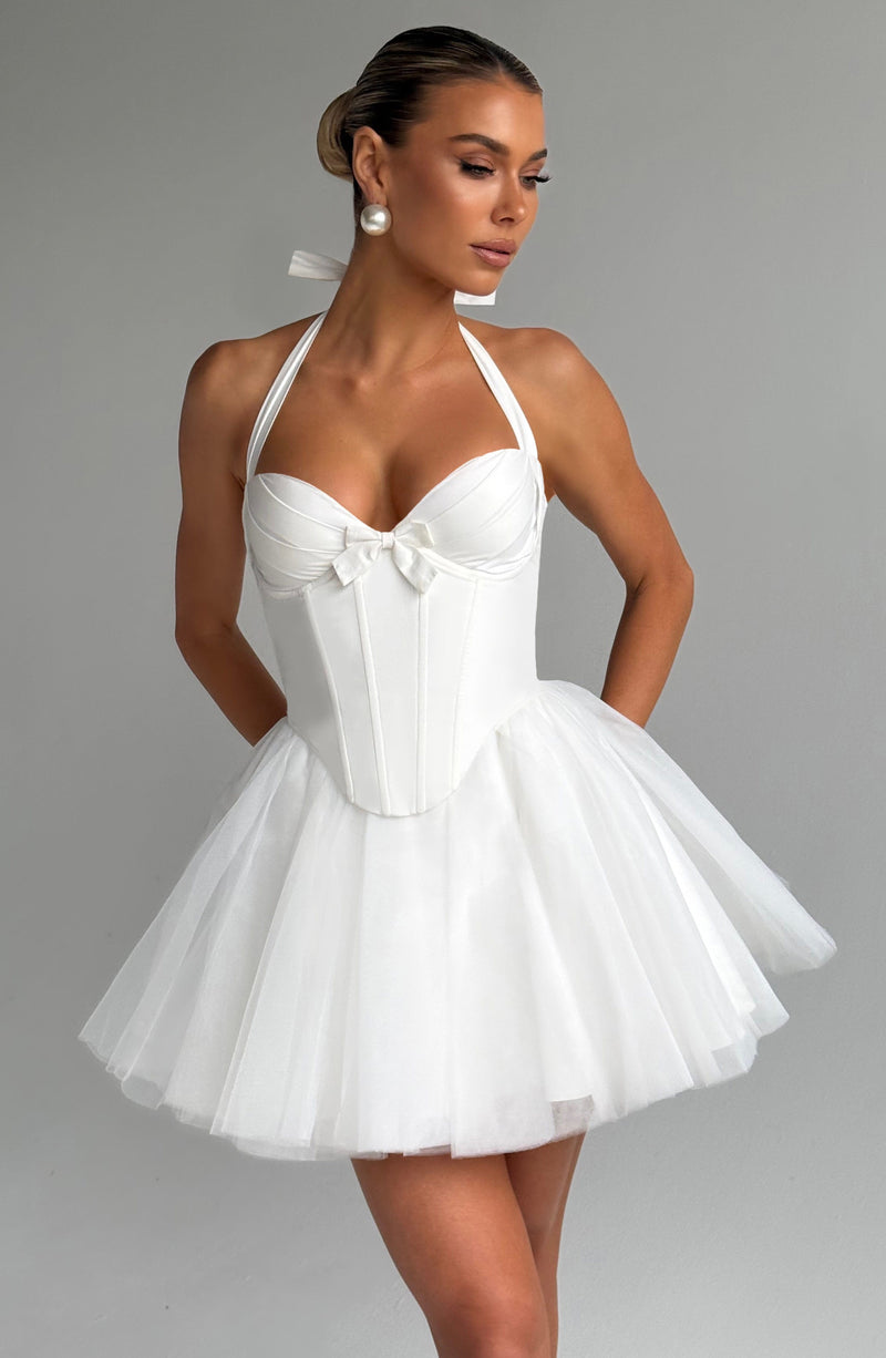 Keely Mini Dress - Ivory | Sweetheart Neckline | Babyboo Fashion Keely Mini Dress - Ivory | Sweetheart Neckline | Babyboo Fashion