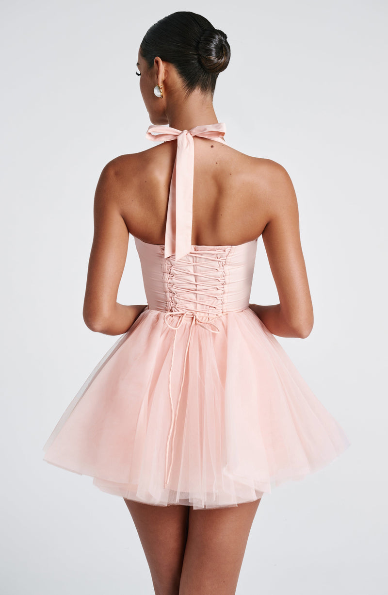Keely Mini Dress | Soft Peach | Babyboo Fashion Keely Mini Dress | Soft Peach | Babyboo Fashion