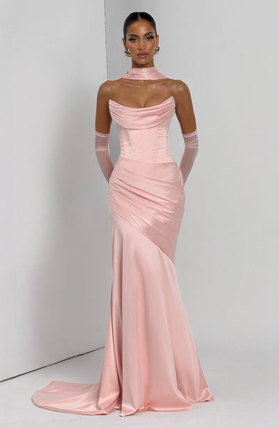 Babyboo Kensington Maxi Dress in Blush Size S