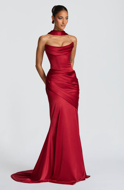 Kensington Maxi Dress - Deep Red Kensington Maxi Dress - Deep Red