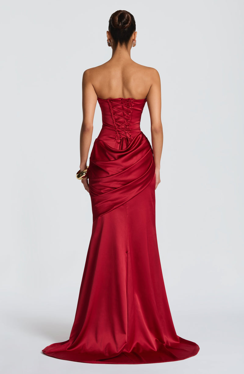 Kensington Maxi Dress - Deep Red Kensington Maxi Dress - Deep Red