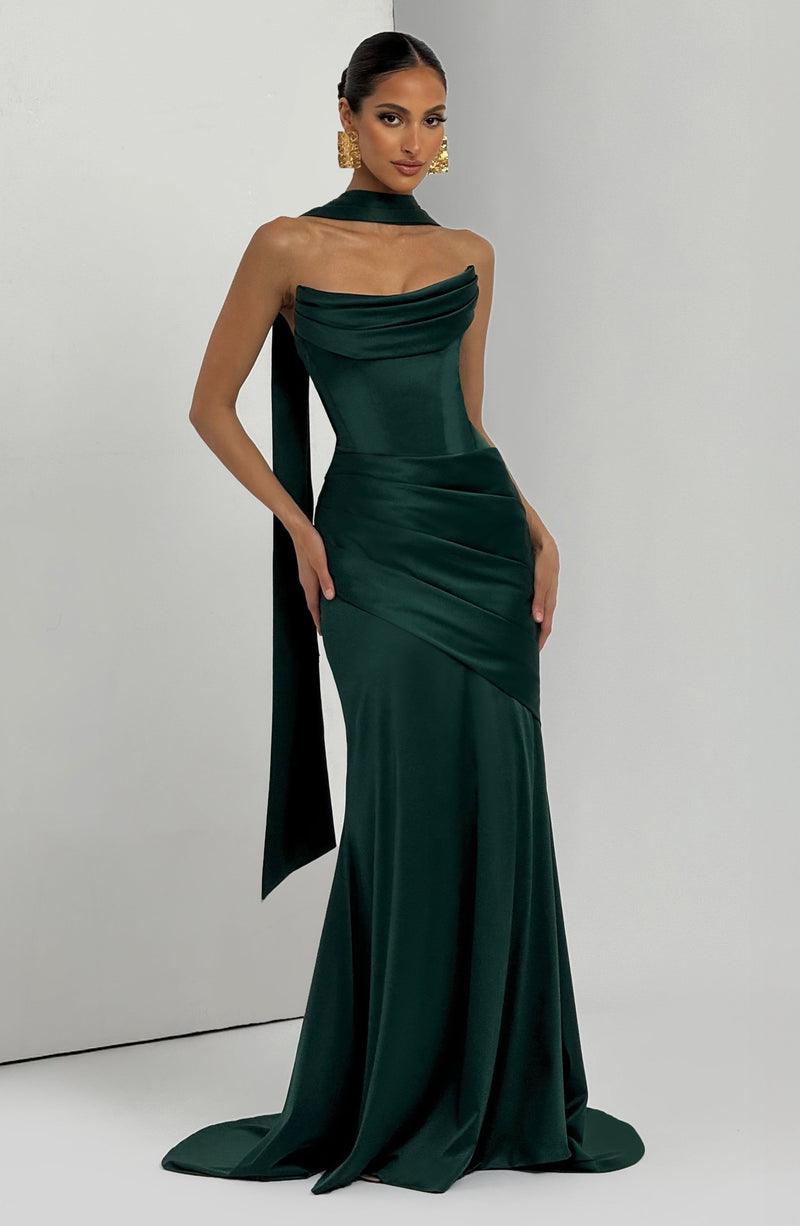 Babyboo Kensington Maxi Dress in Emerald Size XS