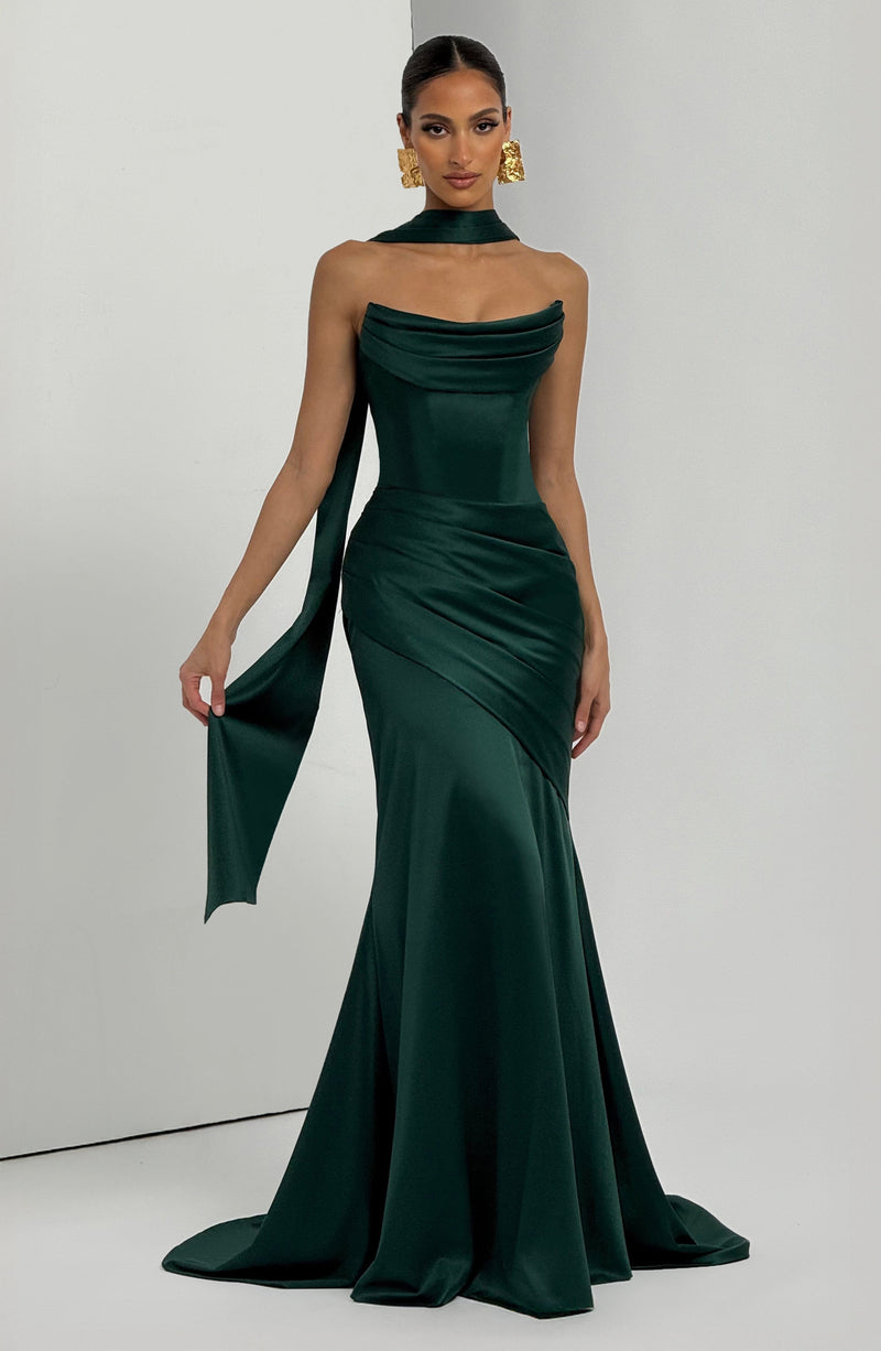 Green Maxi Dress - Kensington Maxi Dress - Emerald | Babyboo Fashion Green Maxi Dress - Kensington Maxi Dress - Emerald | Babyboo Fashion