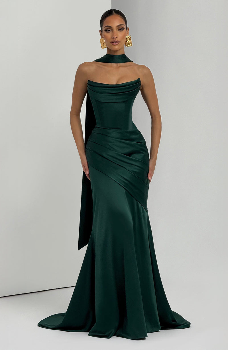Babyboo Kensington Maxi Dress in Emerald Size XS