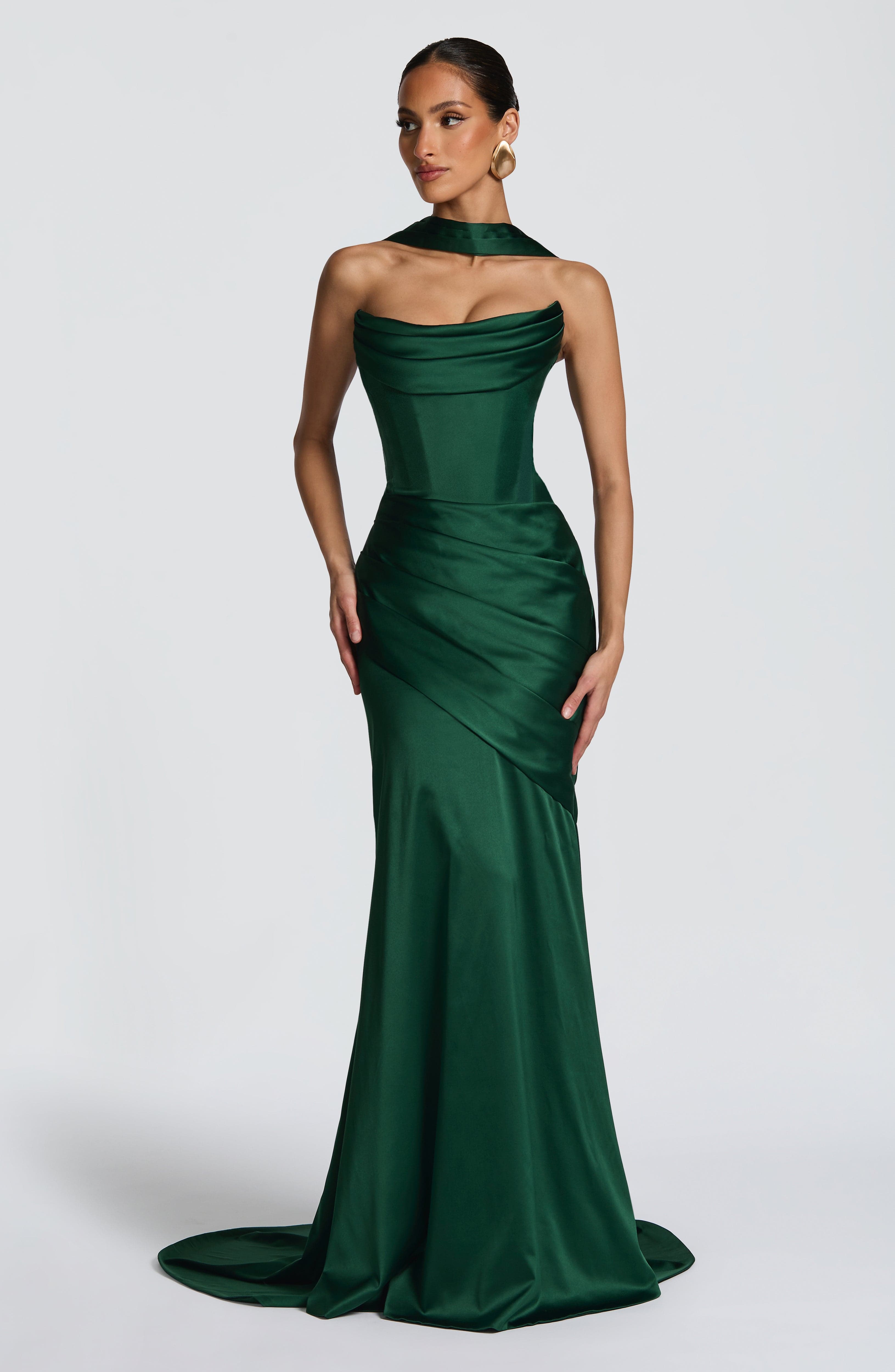 Significant Other Abbey Trapeze Maxi Dress - Emerald main image 0