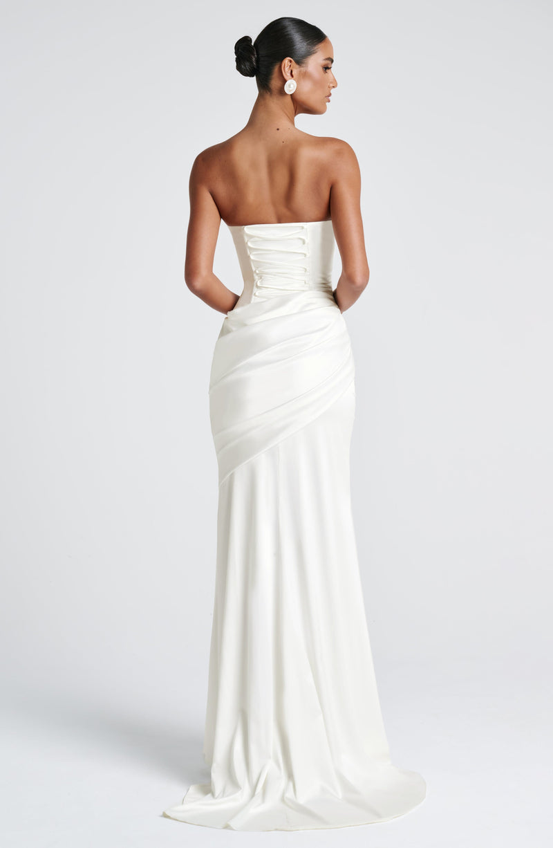 Kensington Maxi Dress | Ivory | Babyboo Fashion Kensington Maxi Dress | Ivory | Babyboo Fashion