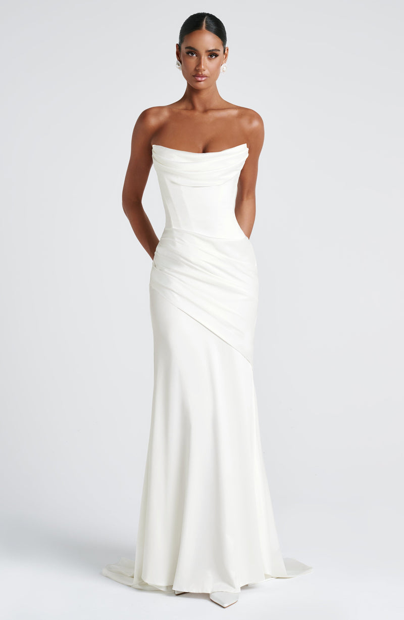 Kensington Maxi Dress | Ivory | Babyboo Fashion Kensington Maxi Dress | Ivory | Babyboo Fashion
