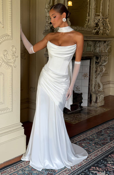 Kensington Maxi Dress | Ivory | Babyboo Fashion Kensington Maxi Dress | Ivory | Babyboo Fashion