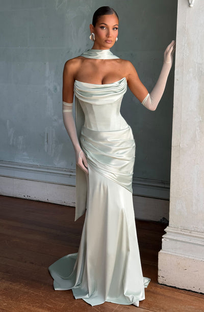 Babyboo Kensington Maxi Dress in Mint Size S