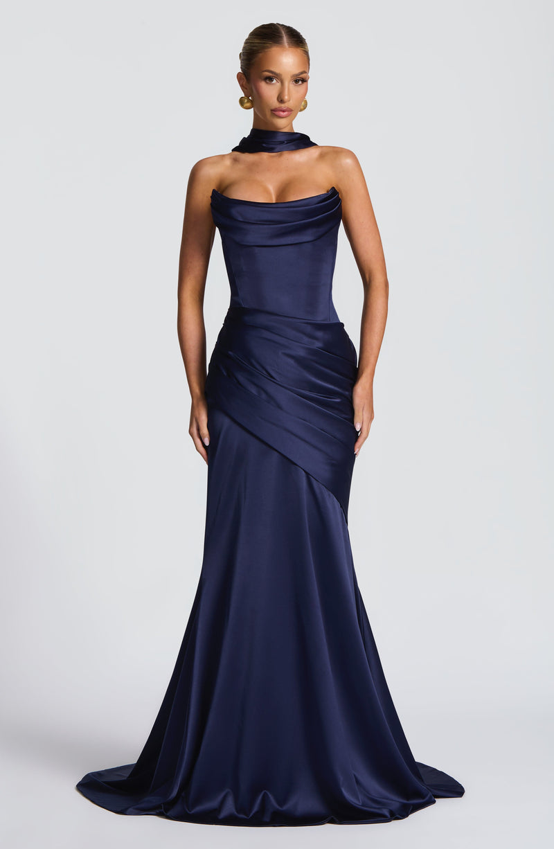 babyboo navy blue dress Samira Maxi Dress