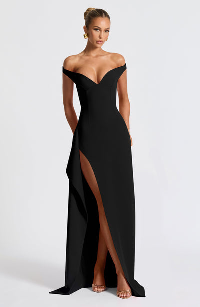 Khalesia Maxi Dress - Black by Babyboo Fashion | Black Maxi Dress Khalesia Maxi Dress - Black by Babyboo Fashion | Black Maxi Dress