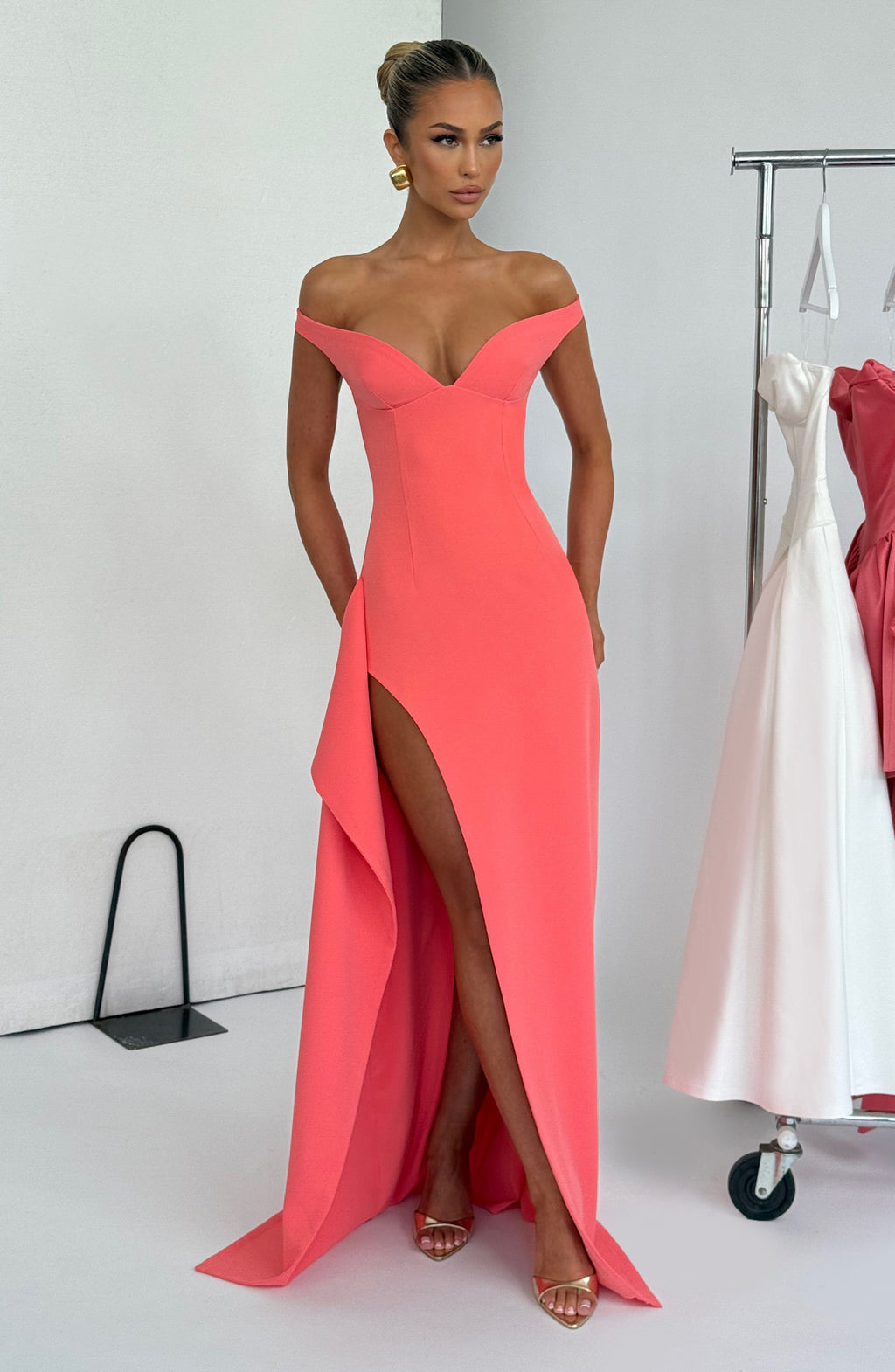 Khalesia Maxi Dress - Coral Pink Khalesia Maxi Dress - Coral Pink