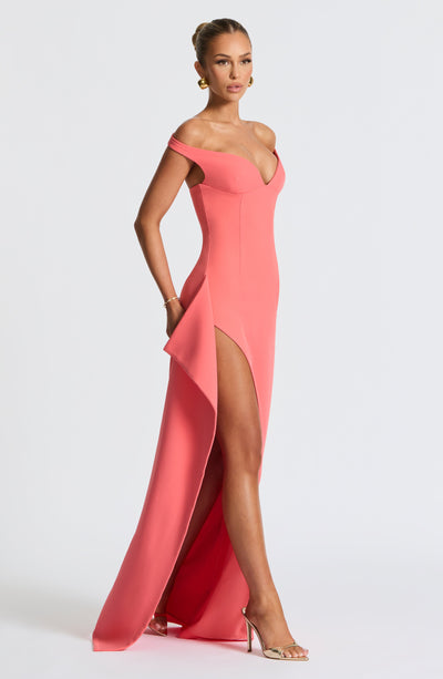 Khalesia Maxi Dress - Coral Pink Khalesia Maxi Dress - Coral Pink