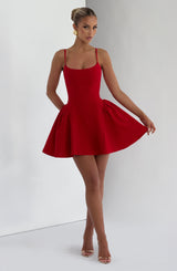 Kiah Mini Dress - Red Dress Babyboo Fashion Premium Exclusive Design
