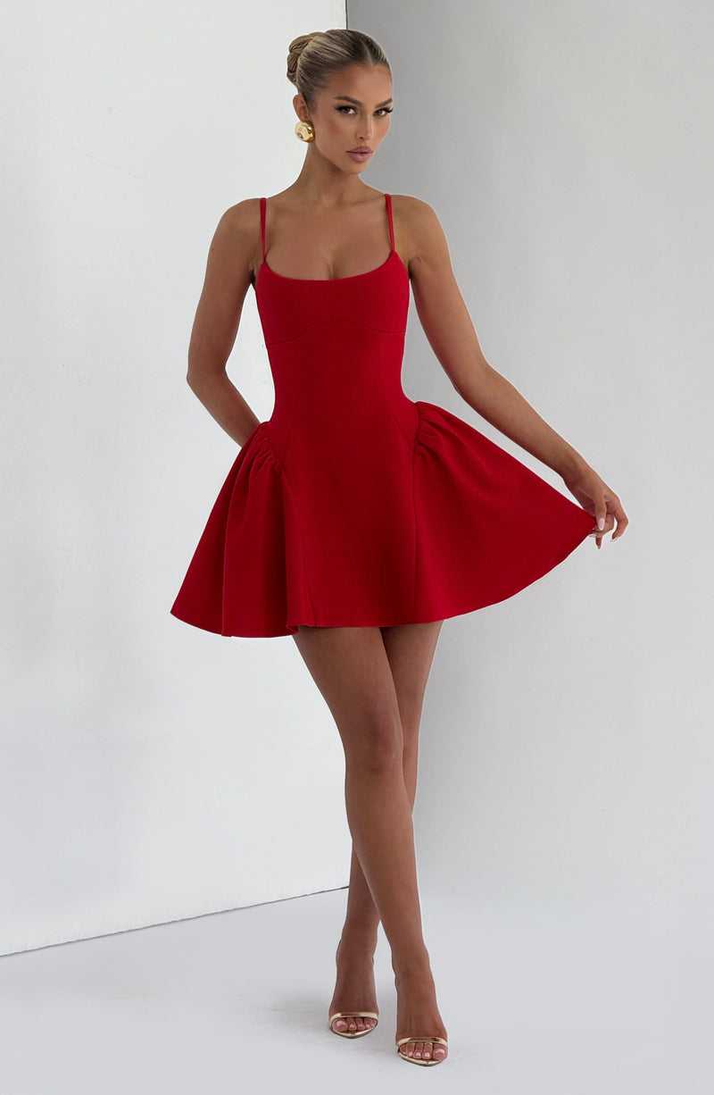 Kiah Mini Dress - Red Dress Babyboo Fashion Premium Exclusive Design